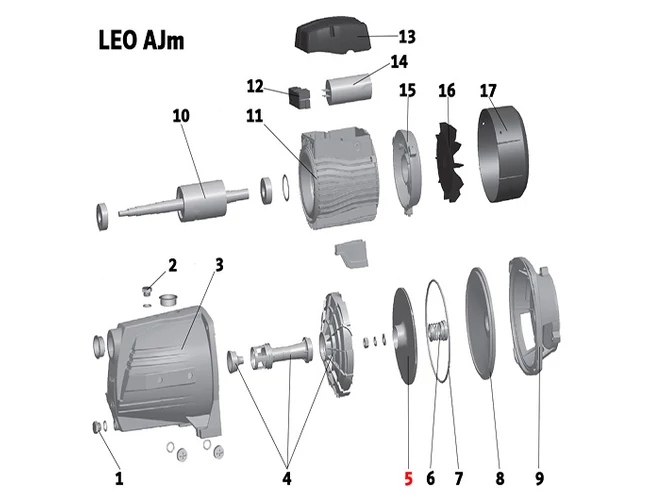 Járókerék inox LEO AJm 150L (5. számú)