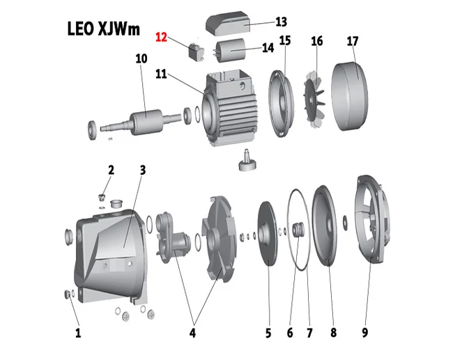 Kapocsléc 230V LEO XJWm 180/42-180/51 (12. számú)