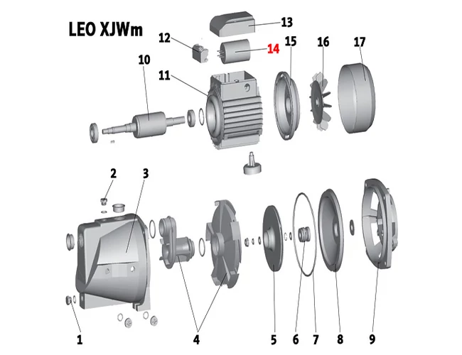 Kondenzátor 25 μF sarus csatlakozással LEO XJWm 90/55, AJm 90 (14. számú)