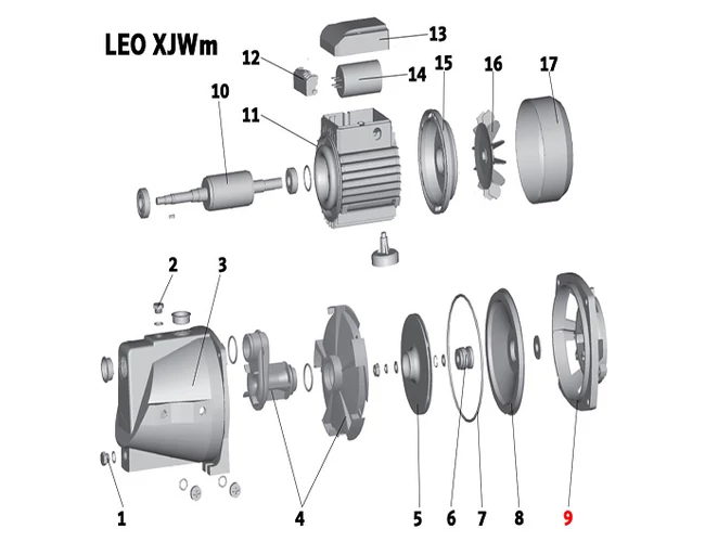 Motor első dekni LEO XJWm 60/41 (9. számú)