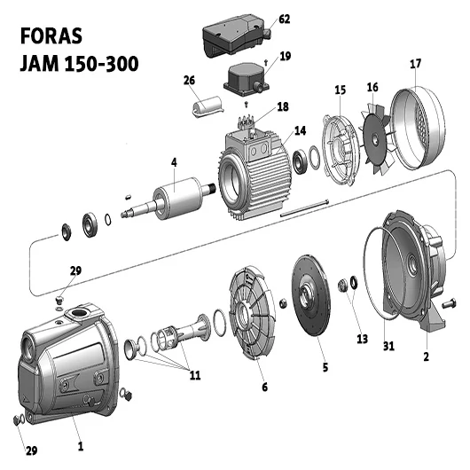 Járókerék műanyag FORAS JAM 300 (5. számú)