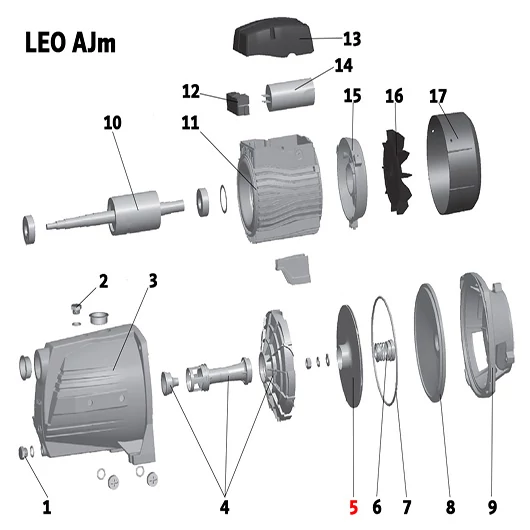 Járókerék inox LEO AJm 150L (5. számú)