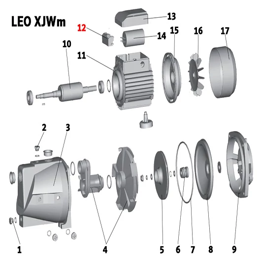 Kapocsléc 230V LEO XJWm 180/42-180/51 (12. számú)