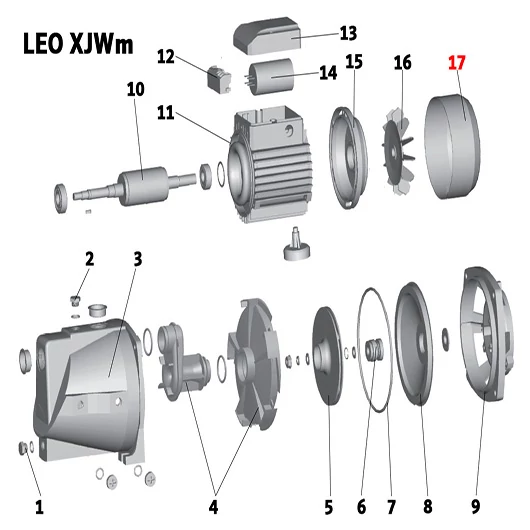 Ventillátor burkolat LEO XJWm 60/41 (17. számú)